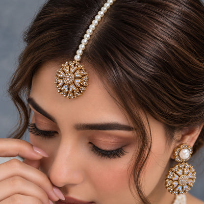 Royal Blossom Pearl Choker Set