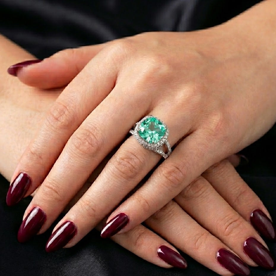 Delicate Sterling Ring With Silver Polish