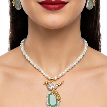Bahaar-e-Beads Semi Precious Mala Set - Traditional Gemstone Jewelry