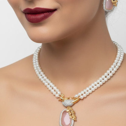 Bahaar-e-Beads Semi Precious Mala Set - Traditional Gemstone Jewelry