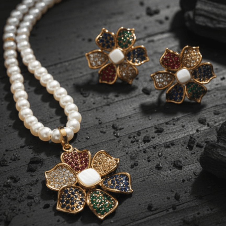 The Royal Fleur Pearl Set