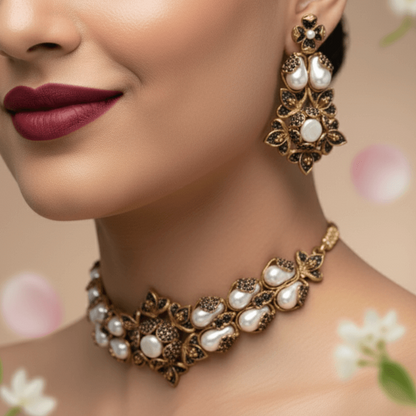Moti-e-Phool Necklace Set