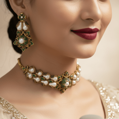 Moti-e-Phool Necklace Set