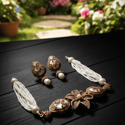 The Blossom Nacre Choker Set