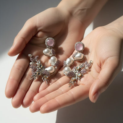 Pearl Shimmer Dangles