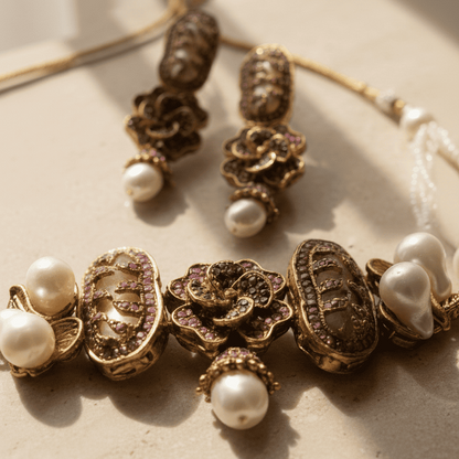 The Crimson Heritage Mother of Pearl Set