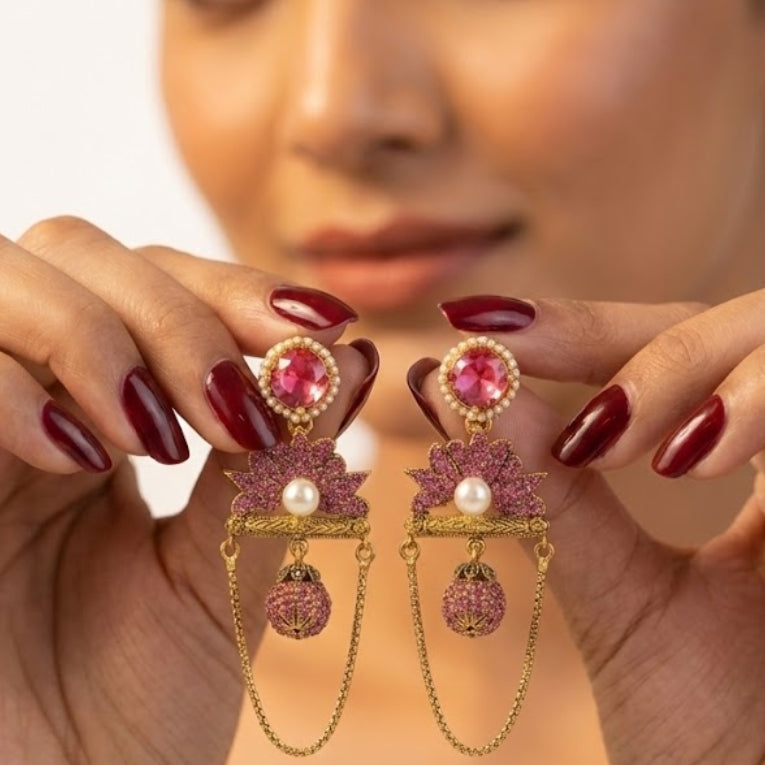 Shahi Noor Chain Earrings