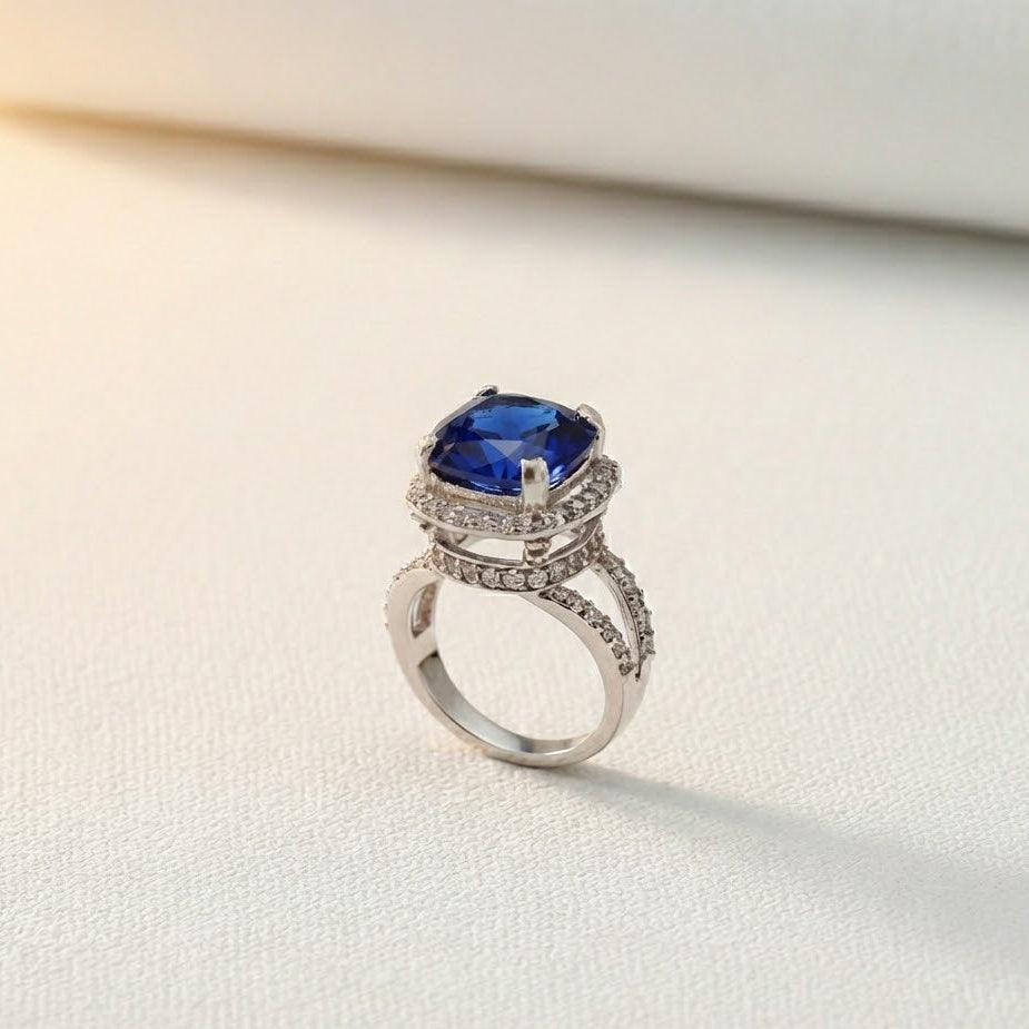 Delicate Sterling Ring With Silver Polish