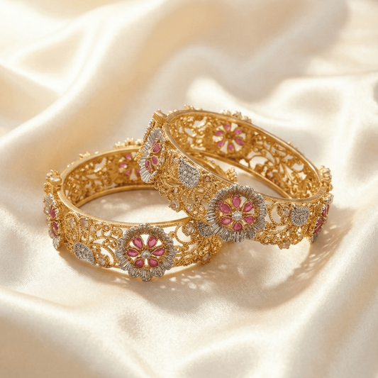 Royal Flora Gem Bangle