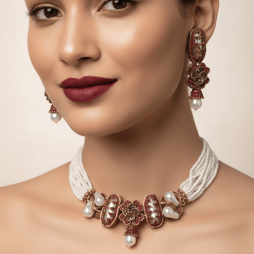 The Crimson Heritage Mother of Pearl Set