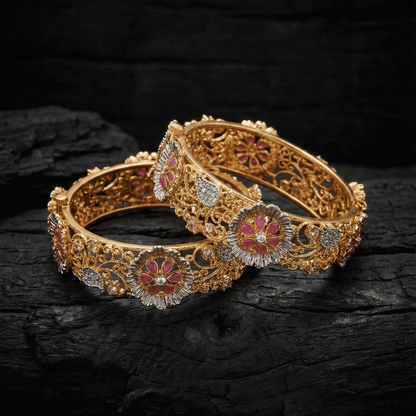 Royal Flora Gem Bangle