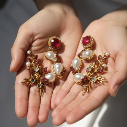 Pearl Shimmer Dangles