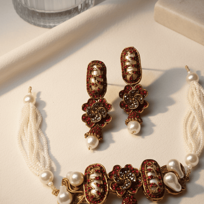 The Crimson Heritage Mother of Pearl Set