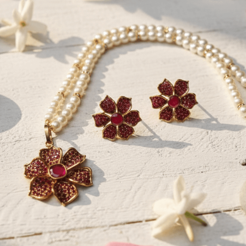 The Royal Fleur Pearl Set