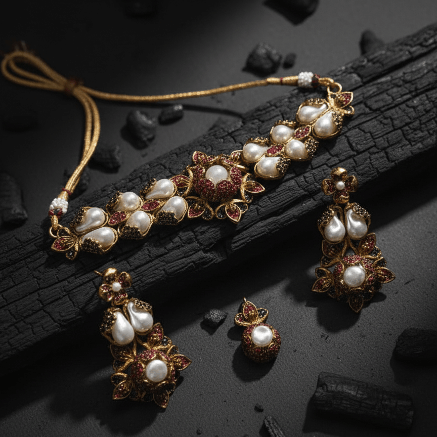 Moti-e-Phool Necklace Set