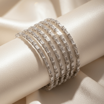 Celestial Golden Silver Six Bangles