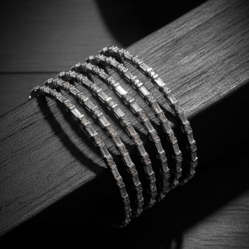 Celestial Golden Silver Six Bangles