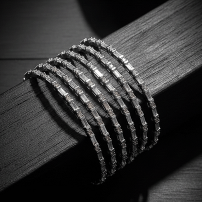 Celestial Golden Silver Six Bangles