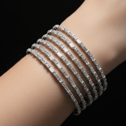 Celestial Golden Silver Six Bangles
