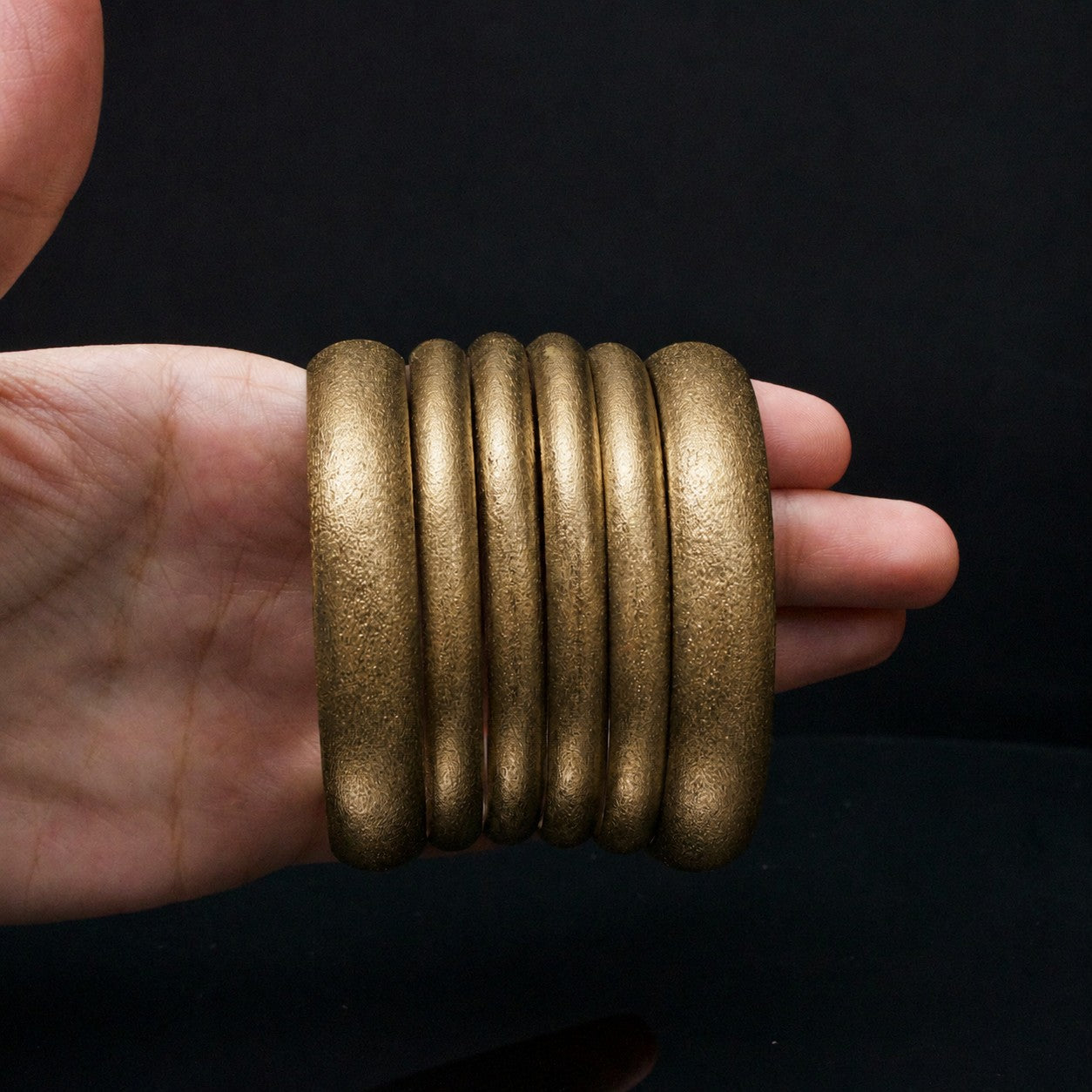 Shabnum Golden Bangles Six Piece Set - Ethiopian Style Bangles