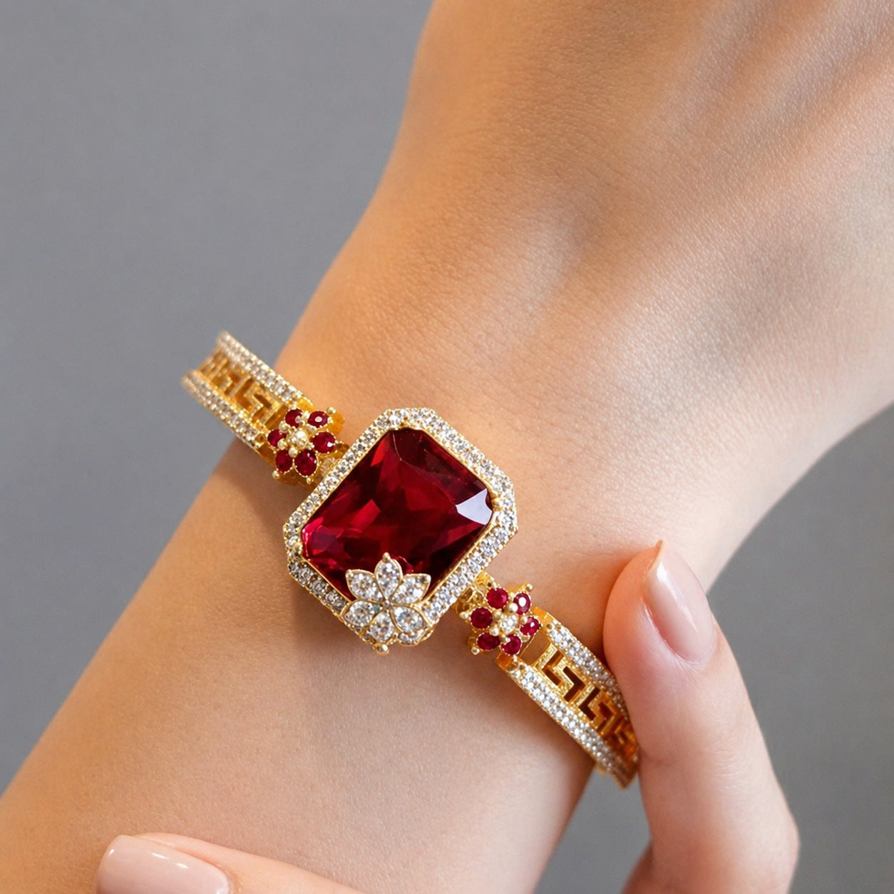 Royal Red Openable Bangle