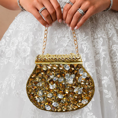 Artifact Clutch  – Bridal Evening Bag with Chain