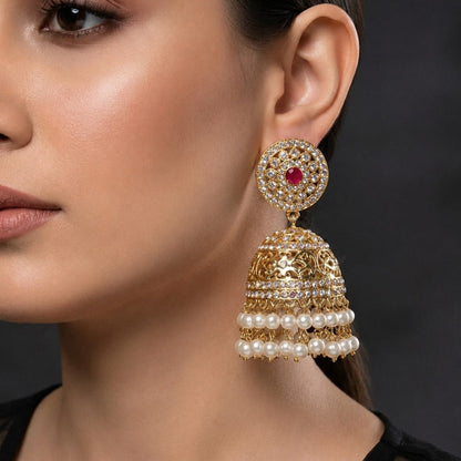 Shahi Pearl Jhumka