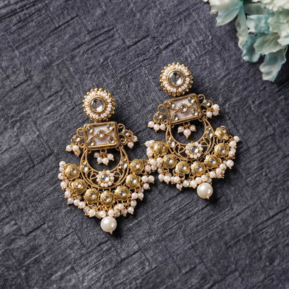 Kundan Chandbali Earrings