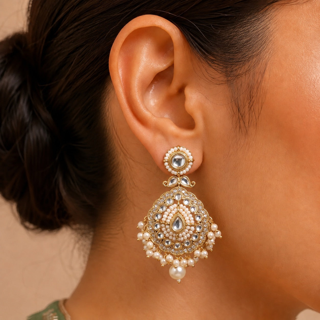 Kundan Bahar Earrings