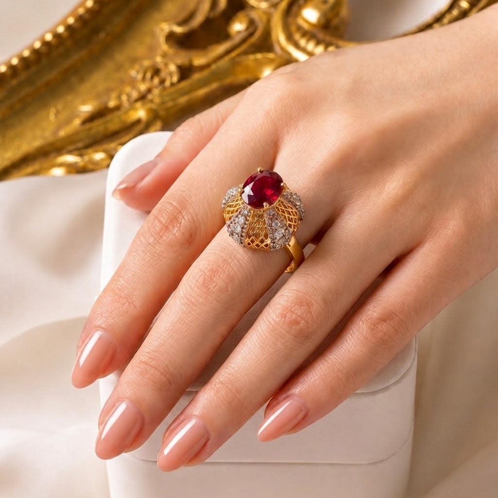 Teardrop Cut RP Ring