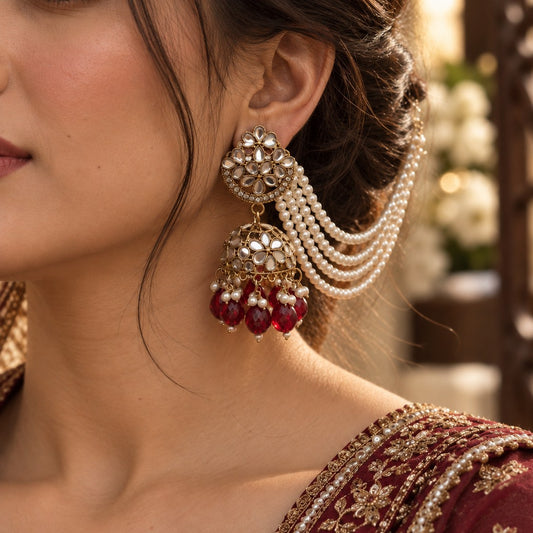 Sahara Pearl Drop Earrings