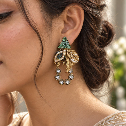 Waraq Drop Earrings