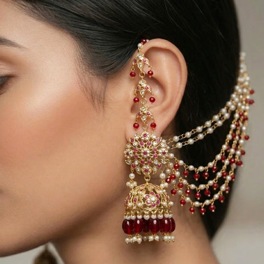 The Mehr Gul Sahara Earrings With Tika