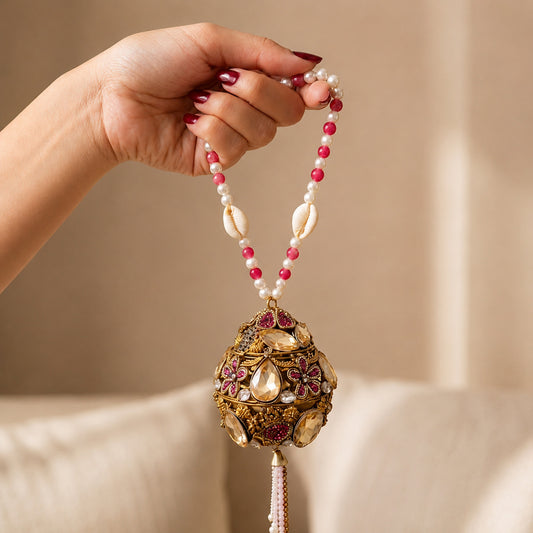 Ornate Ovum  – Bridal Evening Bag with Pearl