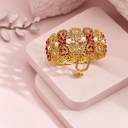 Kehkashaan Pearl Bangle Openable