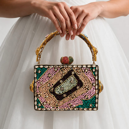 Gilded Treasures – Bridal Evening Handle Clutch Bag (Copy)