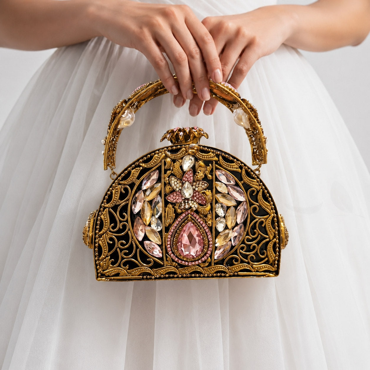 Regalia Prism – Bridal Evening Handle Clutch Bag