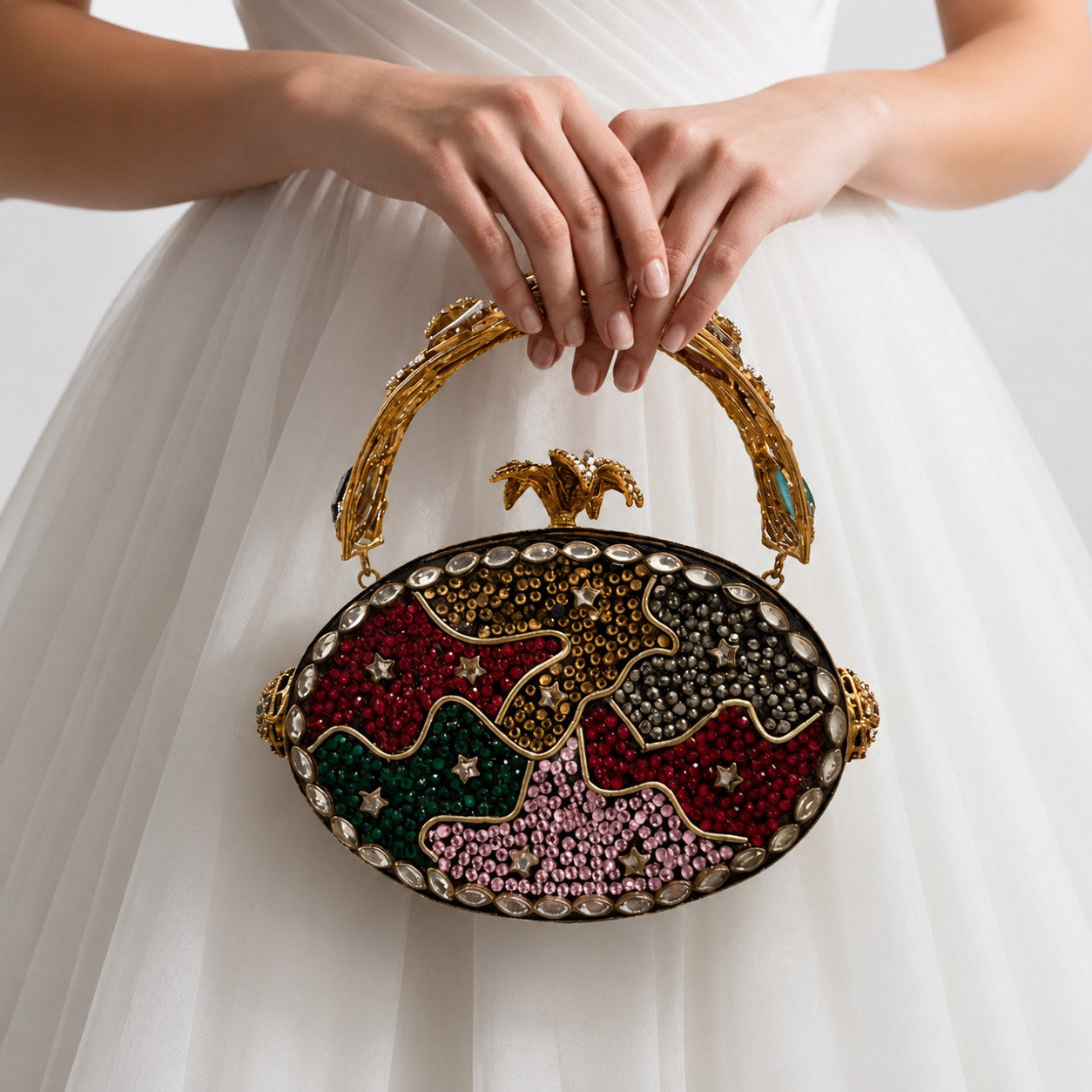 The Jaspar – Bridal Evening Handle Clutch Bag