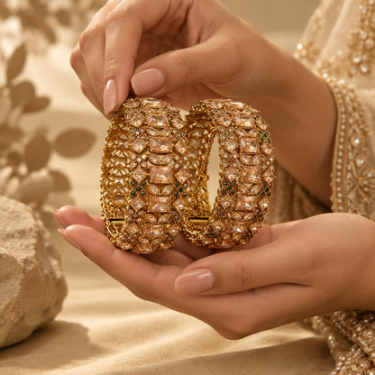 Mehrab-e-Zevar Openable Bangle Pair