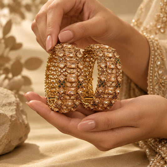 Mehrab-e-Zevar Openable Bangle Pair