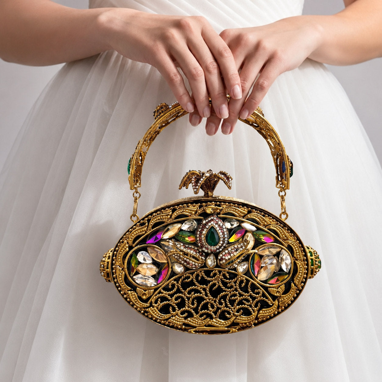The Jaspar – Bridal Evening Handle Clutch Bag