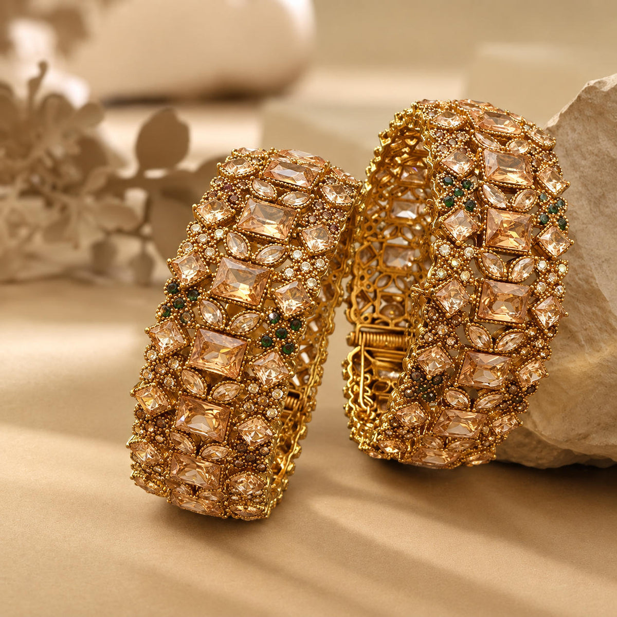 Mehrab-e-Zevar Openable Bangle Pair