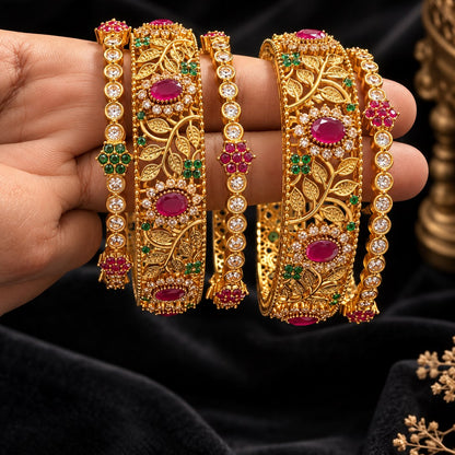 Noor-e-Zevar 5-Piece Bangle & Choori Set