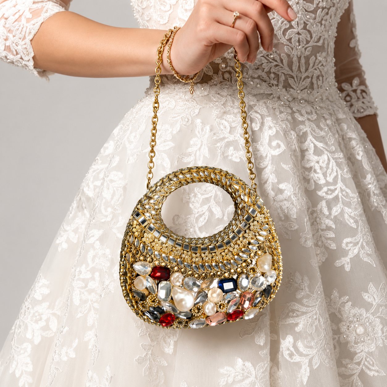 The Crown Jewel Box – Antique Handcrafted Evening Bag