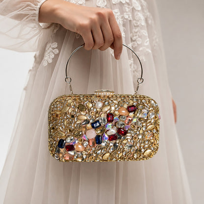 Ophelia Baroque Clutch- Bridal Evening Bag with handle