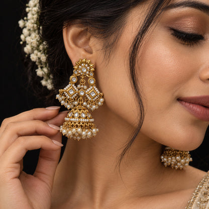 Bahar Kundan Earrings