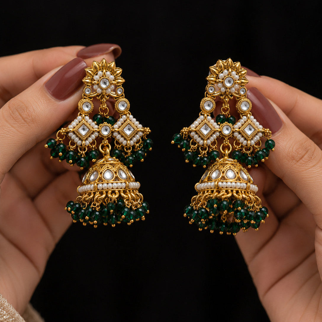 Bahar Kundan Earrings