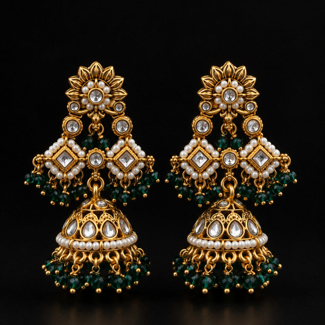 Bahar Kundan Earrings
