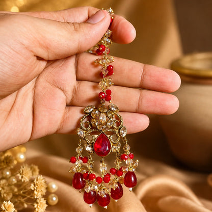 Mehrunisa Ruby Kundan Bridal Jewellery Set