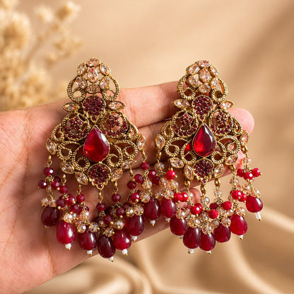 Mehrunisa Ruby Kundan Bridal Jewellery Set